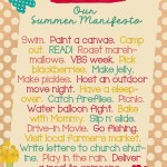 Our Summer Manifesto